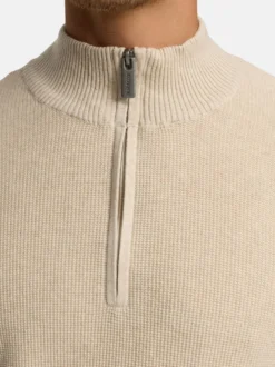 Indicode Herren Strickpullover - INBull in beige sand