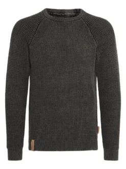 Indicode Herren Strickpullover - IDRockford in schwarz
