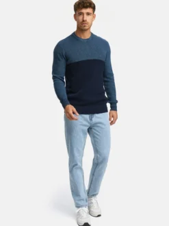 Indicode Herren Strickpullover - INMoltilion in blau