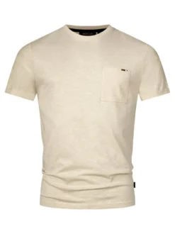 Indicode Herren T-Shirt - INAndorra in beige sand