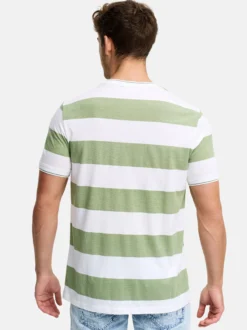 Indicode Herren T-Shirt - INAriba in grün weiß
