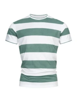Indicode Herren T-Shirt - INAriba in grün weiß