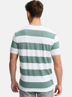 Indicode Herren T-Shirt - INAriba in grün weiß