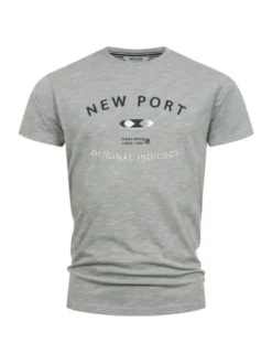 Indicode Herren T-Shirt - INHips in grau