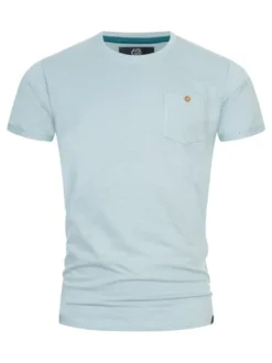 Indicode Herren T-Shirt - INJon in blue stone cognac