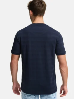 Indicode Herren T-Shirt - INKile in blau