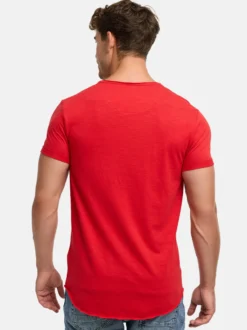 Indicode Herren T-Shirt - Willbur Tee in rot purple
