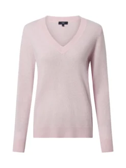 IPURI Damen Cashmere-Pullover in rosa - Ärmel: langarm