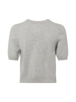 IPURI Damen Cashmere-Strickshirt in hellgrau