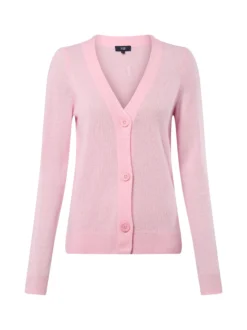 IPURI Damen Pure Cashmere Strickjacke in rosa