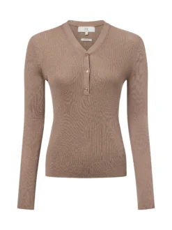 Ipuri Essentials Damen Strickpullover in kitt