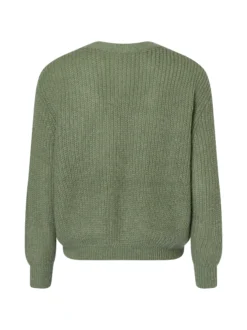 Ipuri Essentials Damen Strickjacke mit Woll-Mohair-Anteil in schilf
