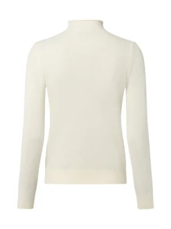 Ipuri Essentials Damen Wollpullover mit Merino-Anteil in ecru