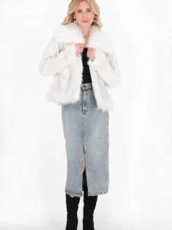 IZIA Damen Jacke in weiß