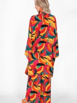 IZIA Damen Kimono in mehrfarbig - Länge: mittel
