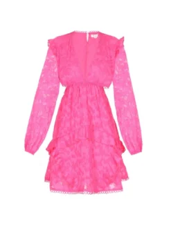 IZIA Damen Kleid in fuchsia - Länge: mittel