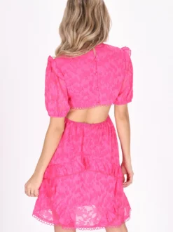 IZIA Damen Kleid in fuchsia - Länge: mittel