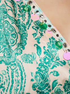 IZIA Damen Kleid in grün - Ausschnitt: V-Ausschnitt