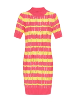 IZIA Damen Kleid in mehrfarbig - Länge: mittel