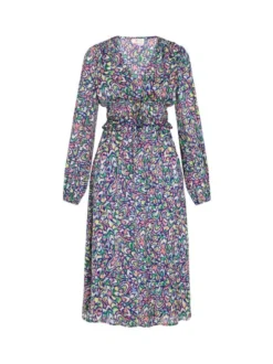 IZIA Damen Kleid in mehrfarbig - Länge: mittel