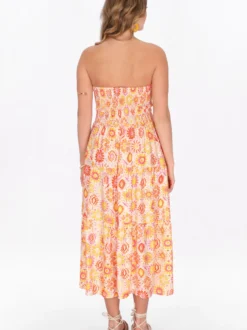 IZIA Damen Kleid in orange - Länge: mittel