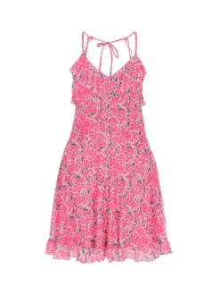 IZIA Damen Kleid in pink - Länge: mittel
