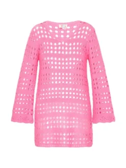 IZIA Damen Kleid in pink - Länge: mittel