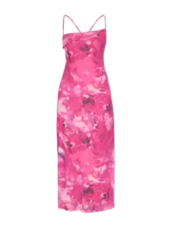 IZIA Damen Kleid in purple - Länge: mittel