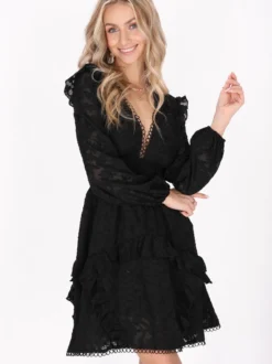 IZIA Damen Kleid in schwarz - Länge: mittel