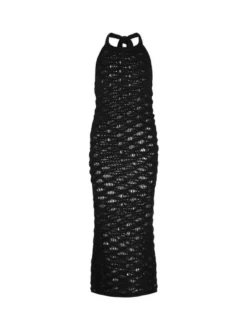 IZIA Damen Kleid in schwarz - Länge: mittel