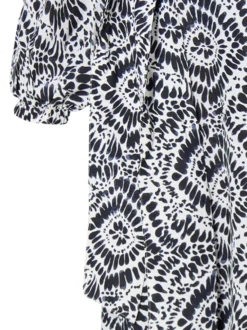 IZIA Damen Maxikleid mit Print in schwarz