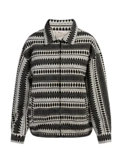 IZIA Damen Oversize-Blouson in mehrfarbig