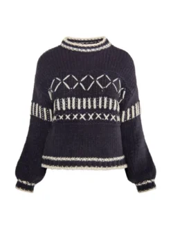 IZIA Damen Pullover in anthrazit
