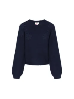 IZIA Damen Pullover in marine - Ausschnitt: Rundhals
