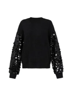 IZIA Damen Pullover in schwarz