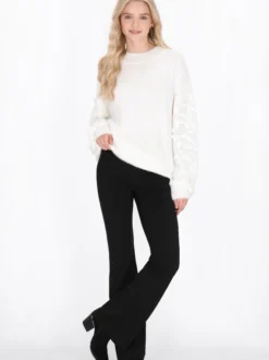 IZIA Damen Pullover in weiß