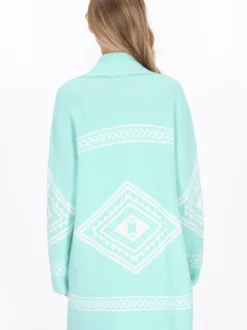 IZIA Damen Strickjacke in aqua