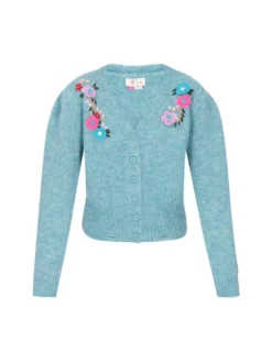 IZIA Damen Strickjacke in blau
