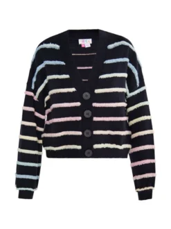 IZIA Damen Strickjacke in schwarz