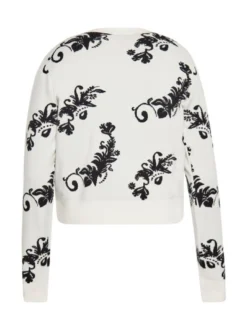 IZIA Damen Strickjacke in weiß