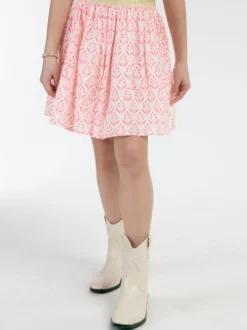 IZIA Mädchen Minirock in pink - Länge: knielang
