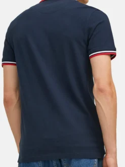 Jack & Jones Herren Poloshirt - 3er Pack Paulos - Slim Fit in hellblau