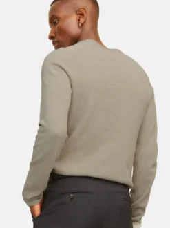 Jack & Jones Herren Pullover im 2er-Pack Hill in beige oliv