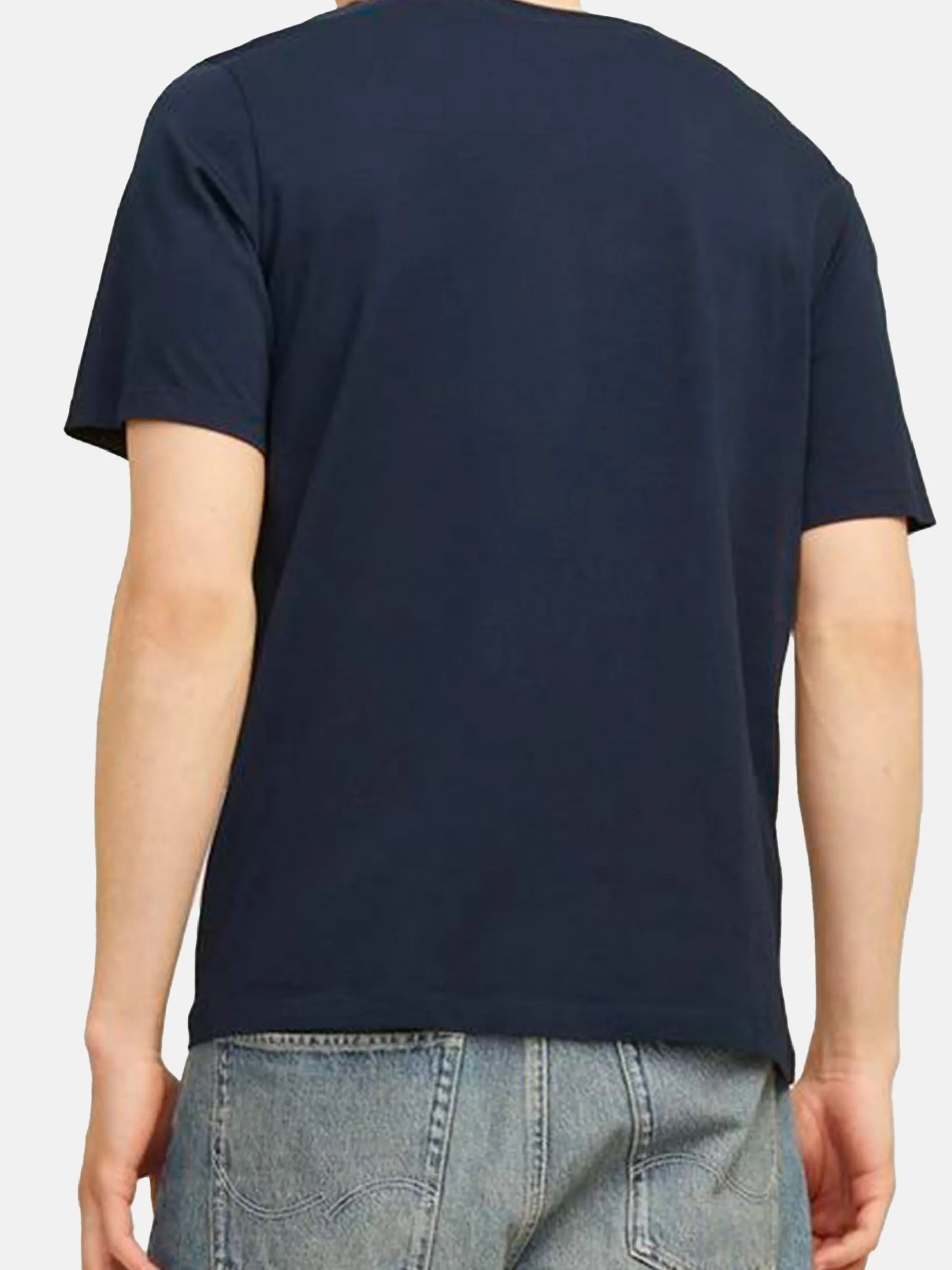 Jack & Jones Herren T-Shirt - 3er Pack Corp in blau