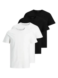 Jack & Jones Herren T-Shirt 4er Pack in mehrfarbig