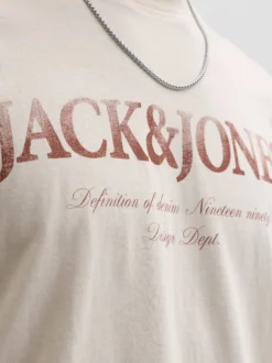 Jack & Jones Herren T-Shirt in melange - Ärmel: kurzarm