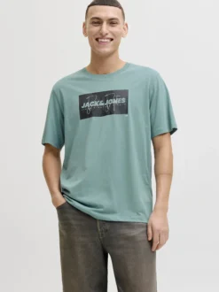 Jack & Jones Herren T-Shirt in mint schwarz