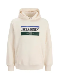 Jack & Jones Junior Jungen Kapuzenpullover in weiß