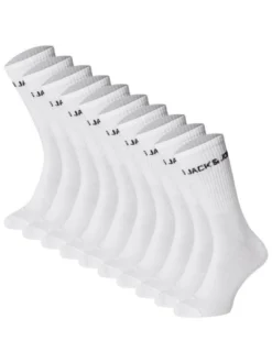 Jack & Jones Unisex Socken 10er Pack in weiß