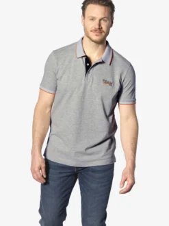 Jan Vanderstorm Herren Doppelpack Poloshirt - HARALDFRED in grau schwarz